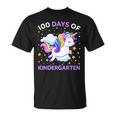 100 Days Of Kindergarten Unicorn Girls 100 Days Of School T-Shirt