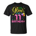 11Th B-Day Let's Glow It's My 11 Year Old Birthday Matching T-Shirt