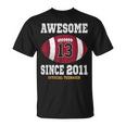 13Th Birthday Football Player 13 Years Old Official Nager T-Shirt