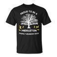 2024 Middleton Family Reunion Party Matching Family Tree T-Shirt