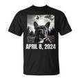 2024 Solar Eclipse French Bulldog Selfie T-Shirt