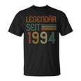 27 Geburtstag Legendär Seit 1994 Geschenk Vintage Retro T-Shirt