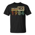 40 Year Old Vintage 1984 40Th Birthday Cassette Tape T-Shirt