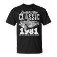 42Nd Birthday Vintage Classic Car 1981 B-Day 42 Year Old T-Shirt