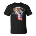 4Th Of July Fun American Flag Dalmatian Dog Lover T-Shirt
