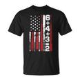 6432 Baseball Bat American Flag Boy Youth Women T-Shirt
