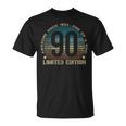 90Th Birthday 90 Year Old Vintage 1934 Limited Edition T-Shirt