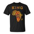 Afro Black King African Ghana Kente Cloth Family Matching T-Shirt