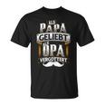 Als Papa Liebt Als Opa Vergöttert German Language T-Shirt