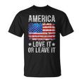 America Love It Or Leave It Patriotic Phrase T-Shirt