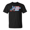 Make America Skate Again Red White & Blue Distressed T-Shirt