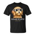 America Totality Solar Eclipse 2024 Cute Doodle Dog Dad Mom T-Shirt