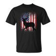 American Deer Hunting Patriotic Hunter Flag Whitetail Buck T-Shirt