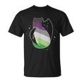 Aroace Cat Lgbt Gay Asexual Aromantic Pride Flag Aro Ace T-Shirt