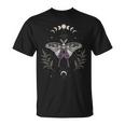 Asexual Luna Moth Cottagecore Lgbt Ace Demisexual Pride Flag T-Shirt