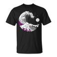 Asexual Pride Lgbtq Ace Flag Japanese Great Wave T-Shirt