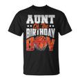 Aunt Basketball Birthday Boy Family Baller B-Day Party T-Shirt