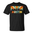 Austin City Skyline Texas State 70S Retro Souvenir T-Shirt