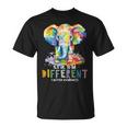 Autism Awareness Acceptance Elephant It's Ok To Be Different T-Shirt