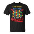 Autism Baseball The World Needs All Kinds Of Players T-Shirt