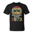 Awesome Since 1973 50Th Birthday 50 Year Old Cat Lovers T-Shirt