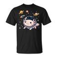 Axolotl Kawaii Cute Axolotls Astronaut Planets Space T-Shirt