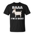 Baa I'm A Goat Costume Animal Goat T-Shirt