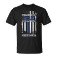 I Back The Blue For My Son Proud Mom Of A Police Officer T-Shirt