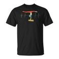 Balance Beam Heartbeat Retro Ecg Ekg T-Shirt