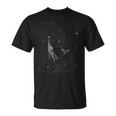 Ballena Nocturna Estrellada Buceo Con Ballena Gráfico Camiseta unisex
