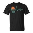 Baloncesto Latido Del Corazón I Jugador De Baloncesto I Camiseta unisex