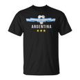 Bandera Argentina De 3 Estrellas Con Tres Estrellas Camiseta unisex