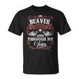 Beaver Blood Runs Through My Veins Vintage Family Name T-Shirt