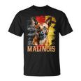 Berger Malinois Belgian Malinois Avec Drapeau Grunge T-Shirt