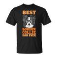 Best Border Collie Dad Ever Cooler Hunde Papaater Geschenk T-Shirt