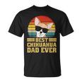 Best Chihuahua Dog Puppy Retro Dad Dad Dad Man T-Shirt