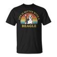 Bester Beagle Retrointage Dog Puppy Lover T-Shirt