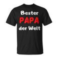 Bester Papa Der Welt Geburtstag Geschenk Familie T-Shirt