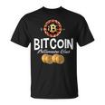 Bitcoin Billionaire Club Cryptocurrency Investors T-Shirt