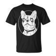 Black Metal French Bulldog Gothic Heavy Metal Dog T-Shirt