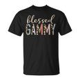 Blessed Gammy Cute Leopard Print T-Shirt