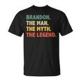 Brandon The Man The Myth The Legend Vintage For Brandon T-Shirt