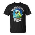 Budgie Papa Parakeet Bird Owner Welli T-Shirt