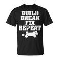 Build Break Fix Repeat RC Car Radio Control Racing T-Shirt