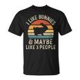 I Like Bunnies And Maybe Like 3 People Bunny Rabbit Lover T-Shirt