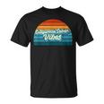 California Sober Vibes Recovery Legal Implications Retro T-Shirt