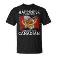 Canada Marriage Canadian Married Flag Wedded Culture Flag T-Shirt