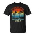 Cancun Mexico 2024 Spring Break Family School Vacation Retro T-Shirt