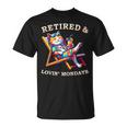 Cat Retired Lovin Mondays Meow Animal Lover Retirement T-Shirt