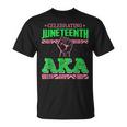 Celebrating Junenth Aka Fist Black History Women T-Shirt